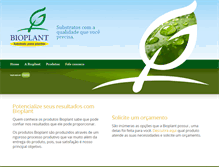 Tablet Screenshot of bioplant.com.br